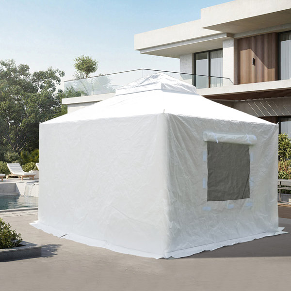 domi outdoor living Universal Winter Cover for Hardtop Gazebos 12x12